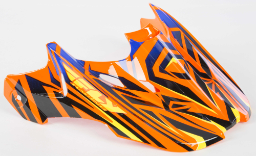 Fly Racing - Fly Racing Visor for Kinetic Pro 2012 Short Replica Helmets - Blue/Yellow Short Replica - 73-3770