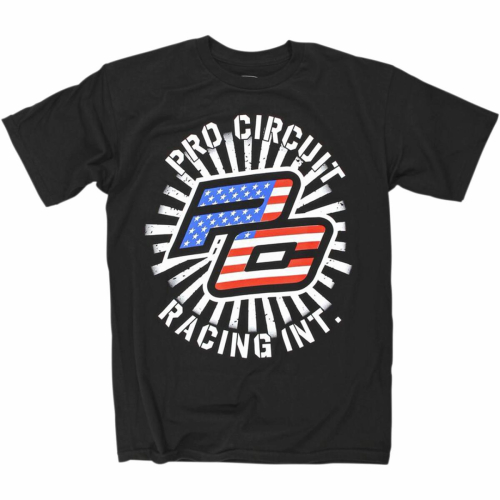 Pro Circuit - Pro Circuit Stars and Stripes T-Shirt - 6414103040 - Black - X-Large