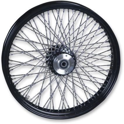 Paughco - Paughco Round 80 Spoke  Front Wheel - 21x3.5 - Black - 16-121