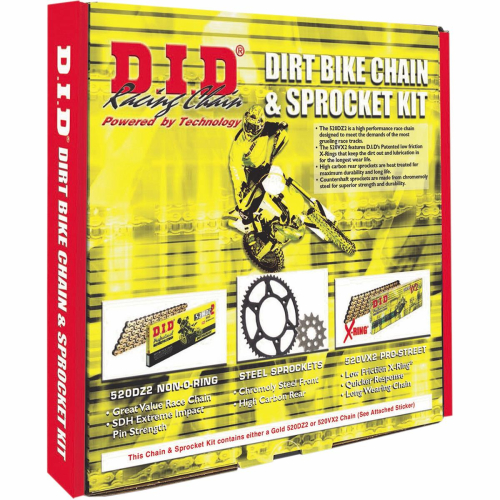 D.I.D - D.I.D Chain and Sprocket Kit - Kit Gearing 12/49 - MXS002OEM