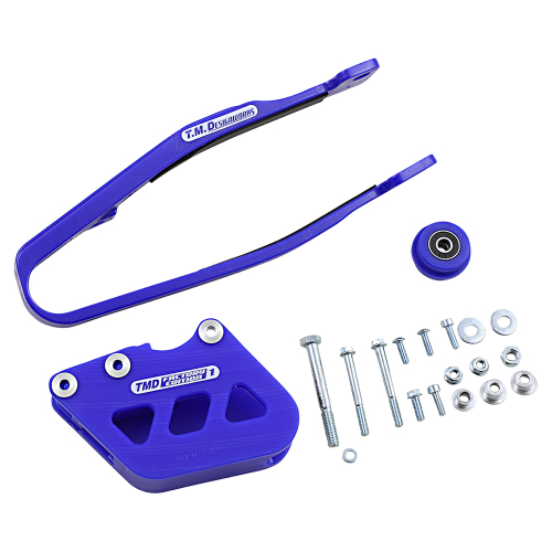 T.M. Designworks - T.M. Designworks Dirt Cross Multi-Purpose Chain Slide-N-Guide Kit FE1 Guide - Blue - YCP-OR1-BU