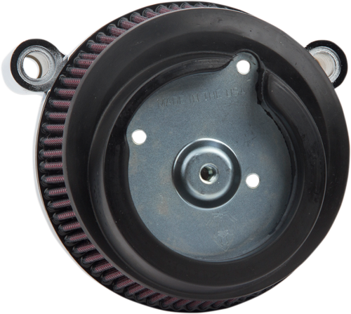 Arlen Ness - Arlen Ness Big Sucker Stage I Air Filter Kit - Chrome Backing Plate - Red Filter - 18-828