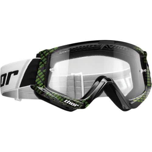 Thor - Thor Combat Cap Goggles - 2601-2365 - Black/Lime - OSFM