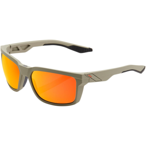 100% - 100% Daze Sunglasses - 61030-104-43 - Tan/Orange Lens