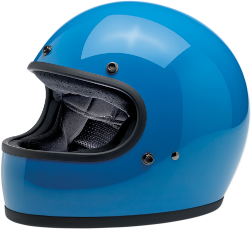 Biltwell Inc. - Biltwell Inc. Gringo Solid Helmet - 1002-129-101 - Gloss Tahoe Blue - X-Small