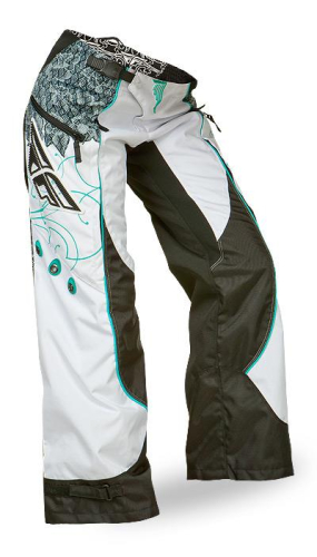 Fly Racing - Fly Racing Kinetic Boot-Cut Girls Youth Pants - 368-63402 - Teal/White - 24