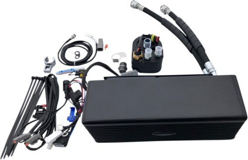 UltraCool - UltraCool Oil Cooler Kit - Flat Black - Covered - DY-1FSS