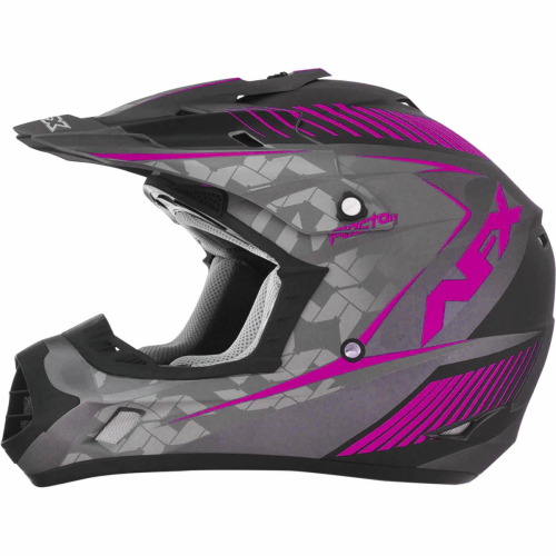 AFX - AFX FX-17 Factor Helmet - 01104470 - Frost Gray/Fuchsia Matte Factor - X-Small