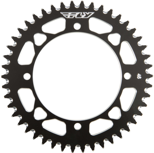 Fly Racing - Fly Racing Aluminum Rear Sprocket - Black - 46T - 410-46 BLK