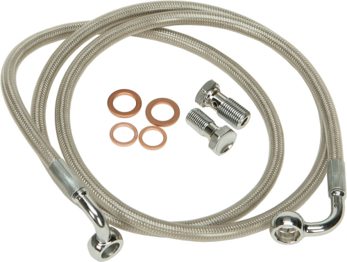 HardDrive - HardDrive Steel Braided Brakeline Kit - +4in. Length - HD-0802
