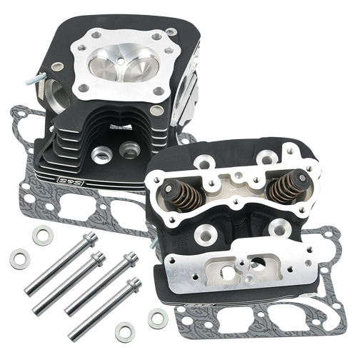 S&S Cycle - S&S Cycle Super Stock 79cc Cylinder Head Kit - .585in. Lift Springs - Winkle Black - 900-0251