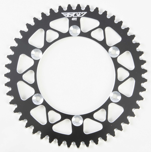 Fly Racing - Fly Racing Aluminum Rear Sprocket - Black - 47T - 208-47 BLK