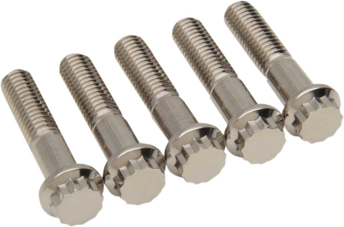 Diamond Engineering - Diamond Engineering 12-Point Stainless Steel Coarse Thread Bolt Refill Packs - 7/16in.-14 x 2in. - TC0720HP-5