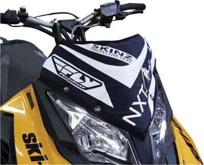 Skinz Protective Gear - Skinz Protective Gear NXT LVL Windshield Pack - Black/White - NXSWP400-BK/WHT
