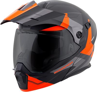 Scorpion - Scorpion EXO-AT950 Neocon Snow Helmet with Dual Lens Shield - 95-1085-SD - Orange - Large