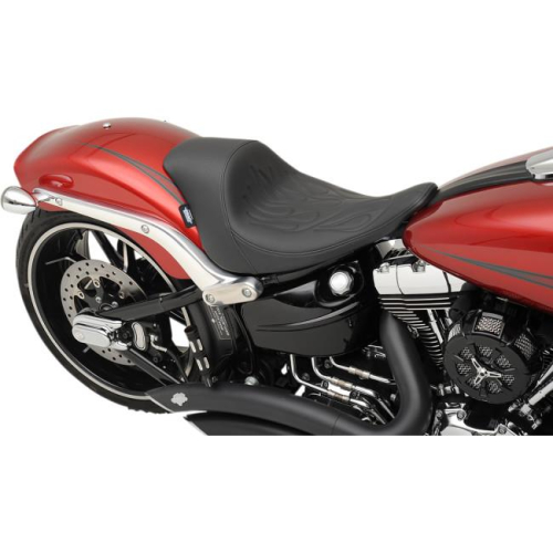 Drag Specialties - Drag Specialties EZ Mount Front Solo Seat - Flame - 0802-0923