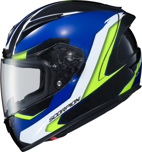 Scorpion - Scorpion EXO-R2000 Hypersonic Helmet - 200-7943 - Blue/Hi-Vis - Small