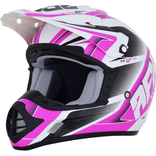 AFX - AFX FX-17 Force Helmet - 0110-5257 - White/Fuchsia - Medium
