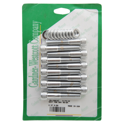 Gardner-Westcott - Gardner-Westcott Head Bolts - Chrome Socket Knurled - C-74-10