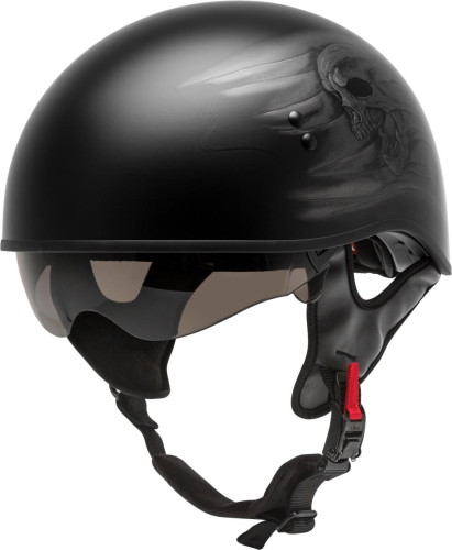 G-Max - G-Max HH-65 Naked Ritual Helmet - H1654073 - Matte Black/Silver - X-Small