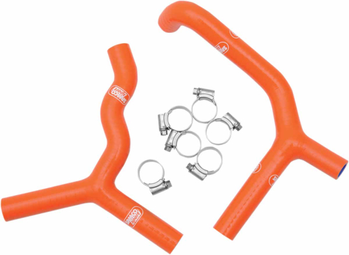 Moose Racing - Moose Racing Radiator Hose/Clamp Kit - Orange - MBU-KTM-3-OR