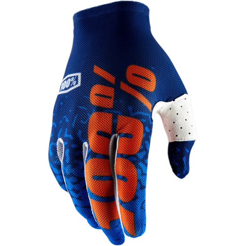100% - 100% Calium Gloves - 10009-015-11 - Navy/Orange - Medium