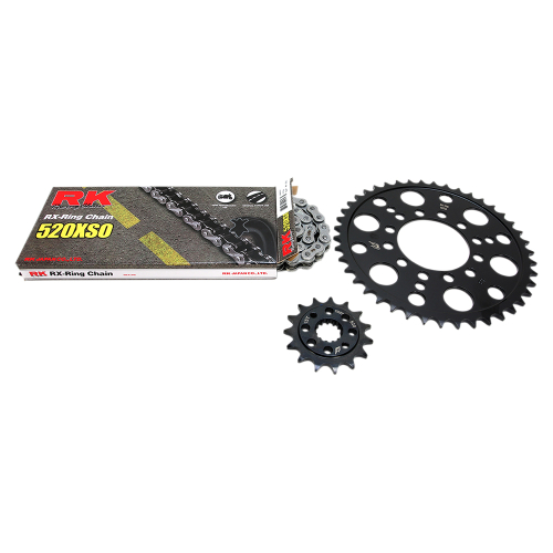 RK - RK Quick Acceleration Chain Kit with Steel Sprocket - Natural - 2068-079P