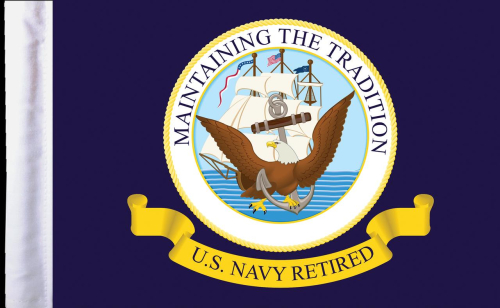 Pro Pad - Pro Pad 6in. x 9in. Flag - Retired US Navy - FLGRTNAV