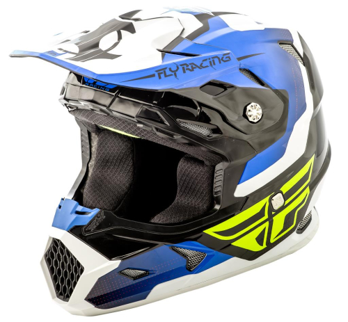 Fly Racing - Fly Racing Toxin Original Helmet - 73-8513XS - Blue/Black/White - X-Small