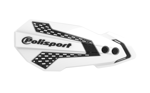 Polisport - Polisport MX Flow Perch Mount Handguard - White/Black - 8308200018