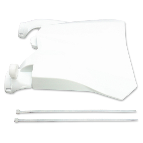 UFO Plastics - UFO Plastics Front Number Plate - White - HO04679-041