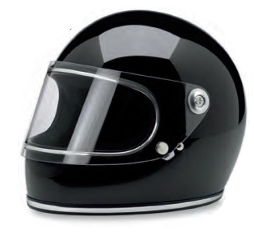 Biltwell Inc. - Biltwell Inc. Gringo S Solid Helmet - GS-BLK-GL-2X - Gloss Black - 2XL