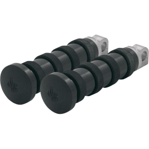 JayBrake - JayBrake Male Mount Footpegs - 1in. Wide Band - Black - 621-9173