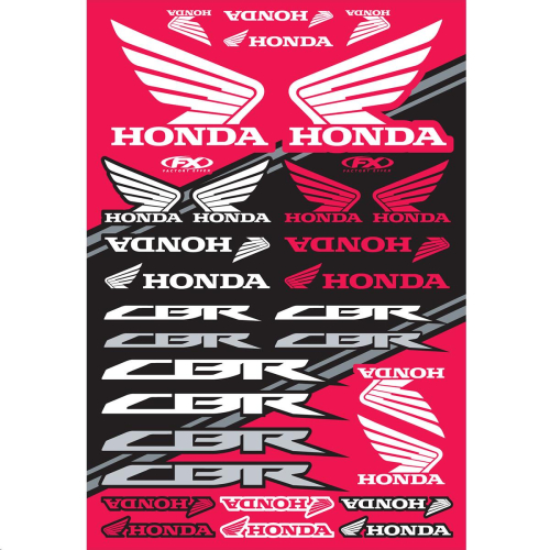 Factory Effex - Factory Effex OEM Sticker Sheets - Honda - 22-68334
