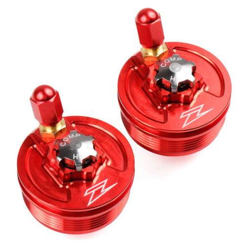ZETA - ZETA Fork Caps - Red - ZE56-10062