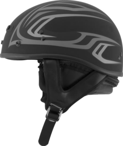 G-Max - G-Max GM35 Derk Full Dressed Helmet - G1355393 - Matte Black/Silver - X-Small