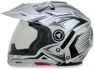 AFX - AFX FX-55 7-in-1 Graphics Helmets - 0104-1606 - Silver Multi - Medium
