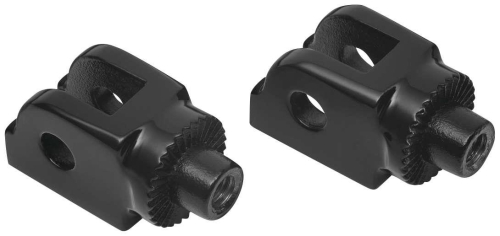 Kuryakyn - Kuryakyn Splined Peg Adapters - Front - Gloss Black - 8946