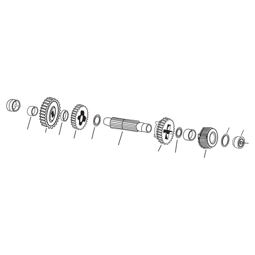 Andrews - Andrews Countershaft 1st Gear(8) - 17 T - 251060