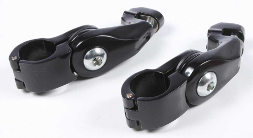 HardDrive - HardDrive Adjustable Highway Peg Mounts - Short - Black - 15-813BK