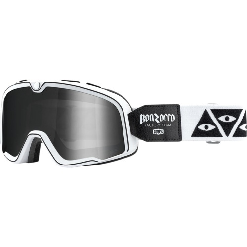100% - 100% Barstow Classic Race Service Goggles - 50002-252-01 - Race Service / Silver Mirror Lens - OSFM