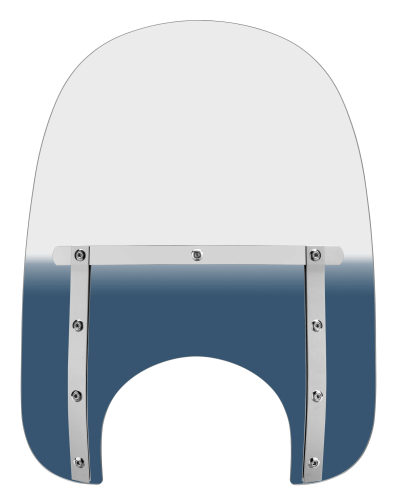 Memphis Shades - Memphis Shades Memphis Slim Windshield (9in. Cutout) - 17in. - Gradient Blue - MEM4226