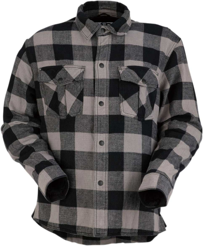Z1R - Z1R The Duke Flannel Shirt - 3040-2547 - Gray/Black - Large