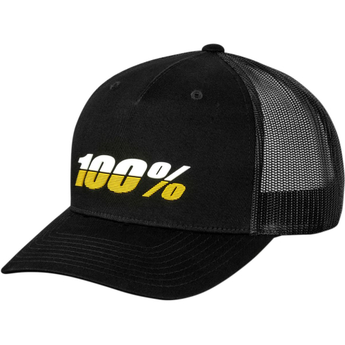 100% - 100% X-Fit League Trucker Hat - 20079-001-01 - Black - OSFM
