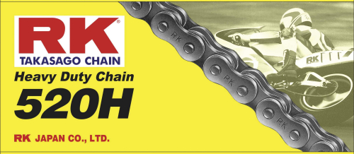 RK - RK 520H M Heavy Duty Chain - 100 Links - Natural - 520H-100