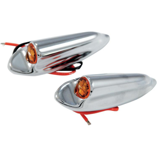 Eddie Trotta Designs - Eddie Trotta Designs Front LED Turn Signals - Black Anodized - TC-947B