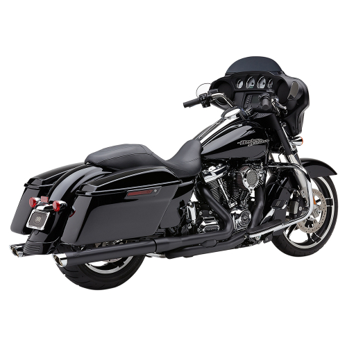 Cobra - Cobra 3in. Slashcut Slip-On Mufflers - Black - 6021RB