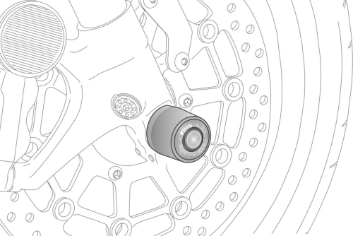 PUIG - PUIG Replacement Axle Slider - Left - 9033N