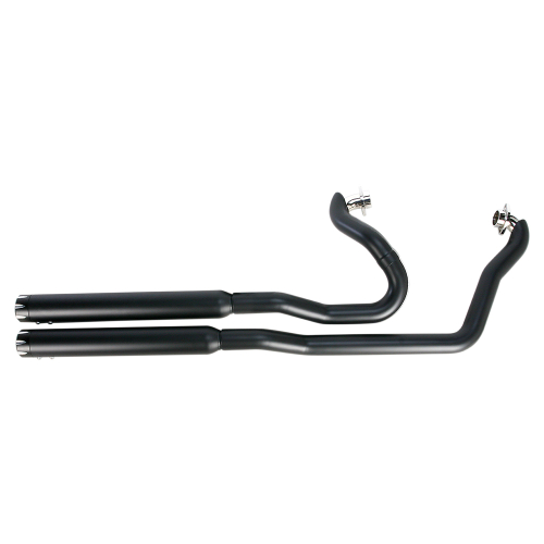 Bassani Manufacturing - Bassani Manufacturing Pro Street Exhaust System - Straight-Cut - Black - 6V13TB