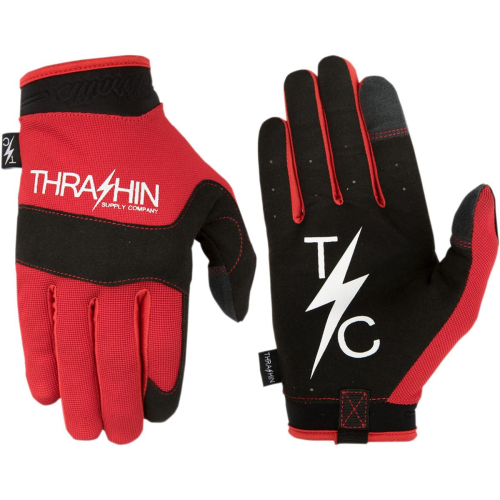 Thrashin Supply Company - Thrashin Supply Company Covert Gloves - CV2-02-009 - Red - Medium
